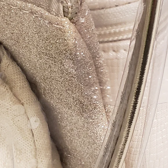 Vince Camuto Gold and Cream Cosmetic Bag Set - Picture 5 of 7